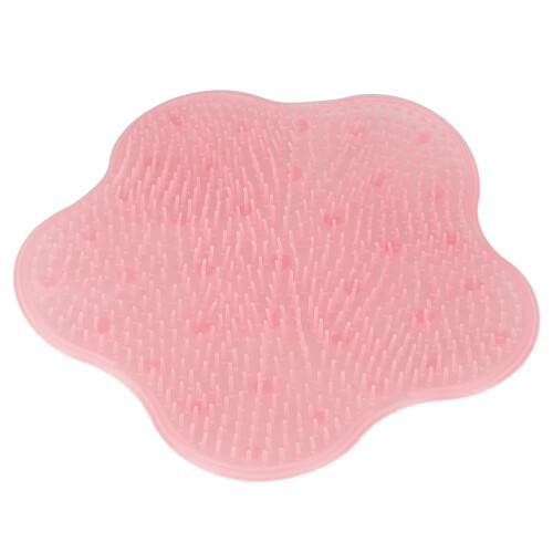 (Pink) Bodenfußmassagegerät Silikon Duschbürste Rosa 1