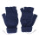 Blaue USB-Heizhandschuhe Fingerlos Winterwarm 3