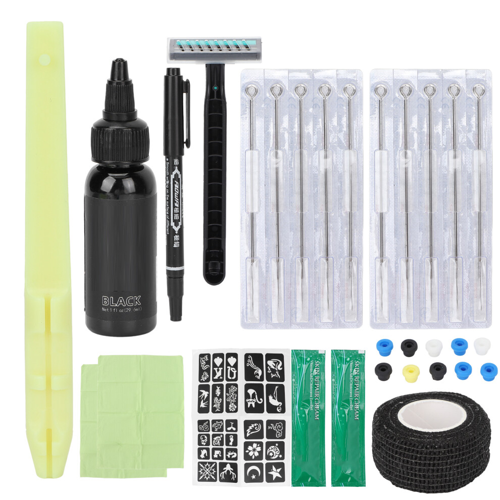 (9RL) Professional Hand Tattoo Pen Kit DIY for Beginners
