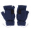 Blaue USB-Heizhandschuhe Fingerlos Winterwarm 2