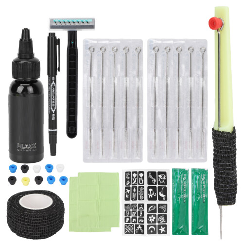 (7RL) Professionelles Handtattoo-Stift-Set DIY für Anfänger 2