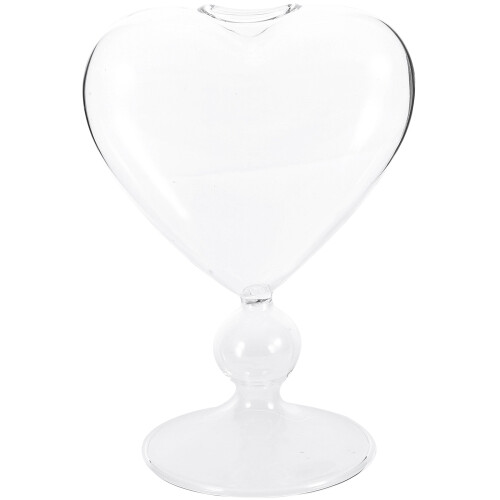 1 St Cocktailkopp Hjärtform För Vin (Transparent) 2