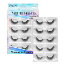 5 Paar Selbstklebende Wimpern mit Lockenstab
