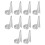 10x Baard Scheiding Ring Zilver 3