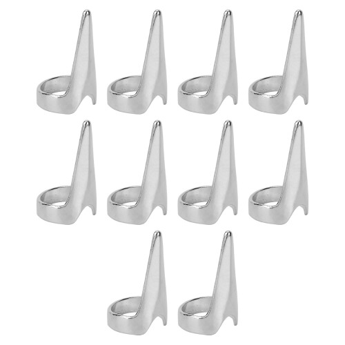 10x Baard Scheiding Ring Zilver 2