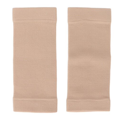 (Skin Color) Ankle Compression Sleeve Breathable Nylon Black