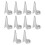 10x Baard Scheiding Ring Zilver 2