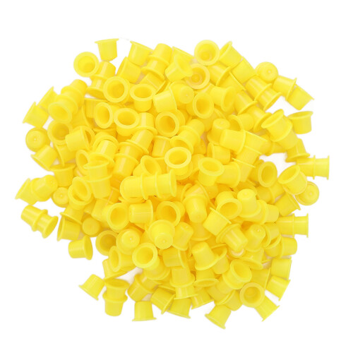 (M) 1000x Yellow Tattoo Ink Cups Microblading