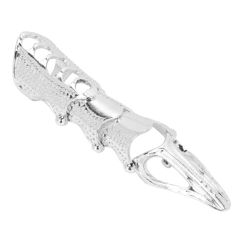 (Silver) Punk Rüstung Knöchelring Vintage Biegsam Gothic Silber 2