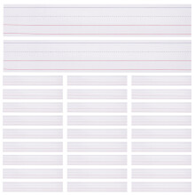 50Pcs Linjerade Meningstrimmar Barns Meningstrimmar Lärarens Ordtrikar