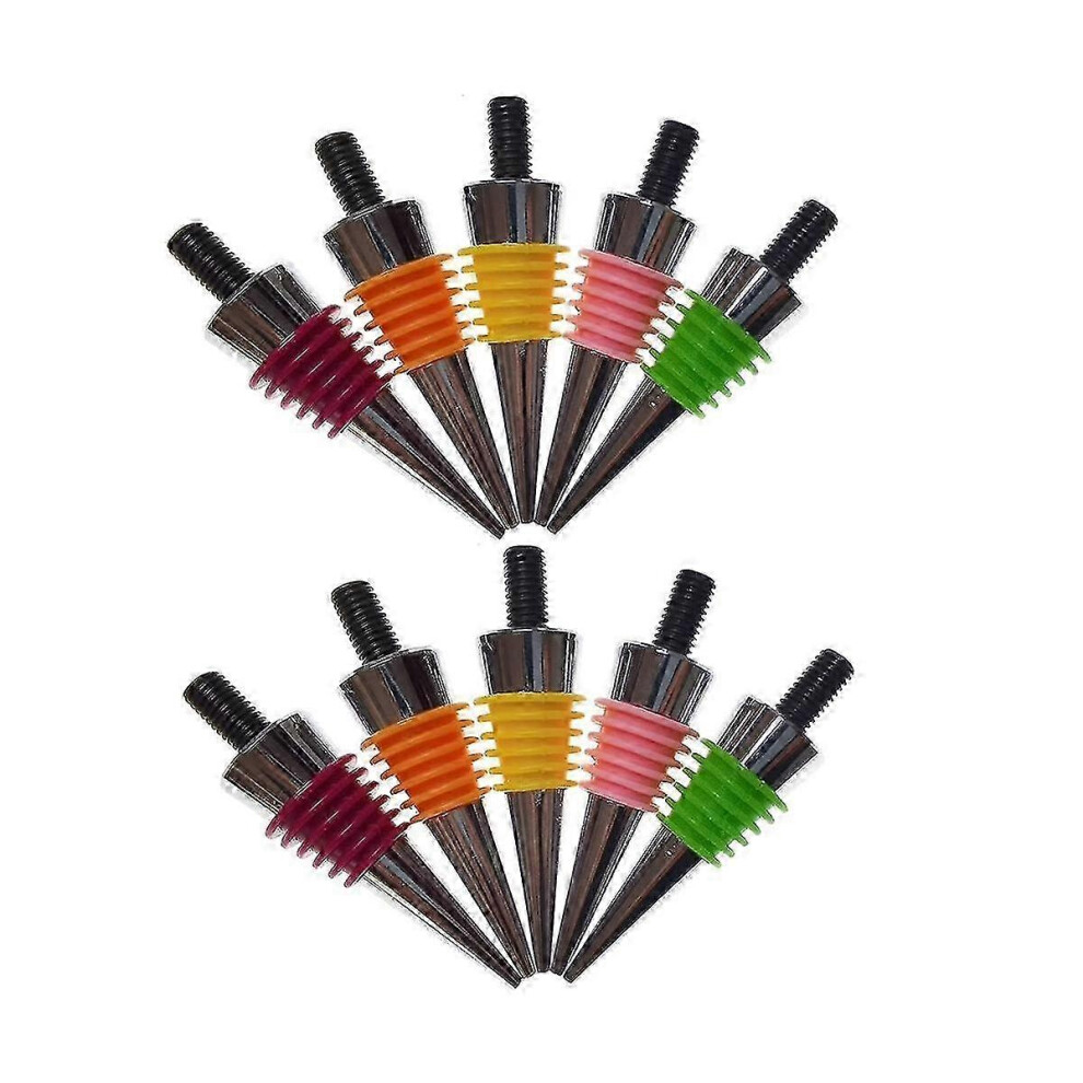 Kikidex (As Show, One Size) Blank Wine Bottles Stoppers 10 Pieces Colorful Sealing Ring Metal Bottles Stopper With Threaded Pos