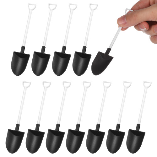 100Pcs Engångs Glassskedar SkovelFormade Dessertskedar