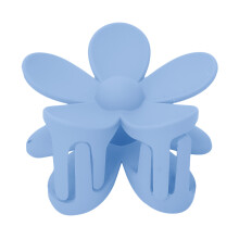 (Light Blue) Matte Light Blue Non-Slip Big Flower Hair Clip