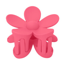(Rose Red) Matte Light Blue Non-Slip Big Flower Hair Clip