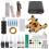 (EU Plug) Professional tattoo machine set 10 wraps coil 90-265V EU plug 5