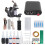 (US Plug) Pro Tattoo Kit 10 Wrap Coil Machine PSU 90-265V US Plug 2