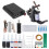 (US Plug) Pro Tattoo Kit 10 Wrap Coil Machine PSU 90-265V US Plug 4
