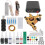 (EU Plug) Professional tattoo machine set 10 wraps coil 90-265V EU plug 4