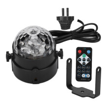 (US Plug) 7 Color Sound Activated LED Watermark Light with Remote