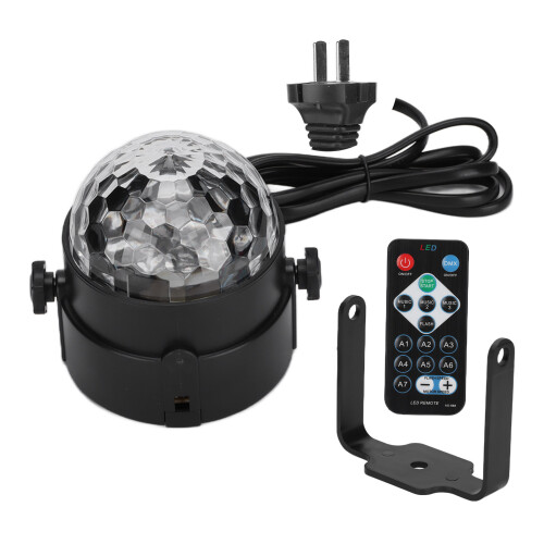 (US Plug) 7 Color Sound Activated LED Watermark Light with Remote