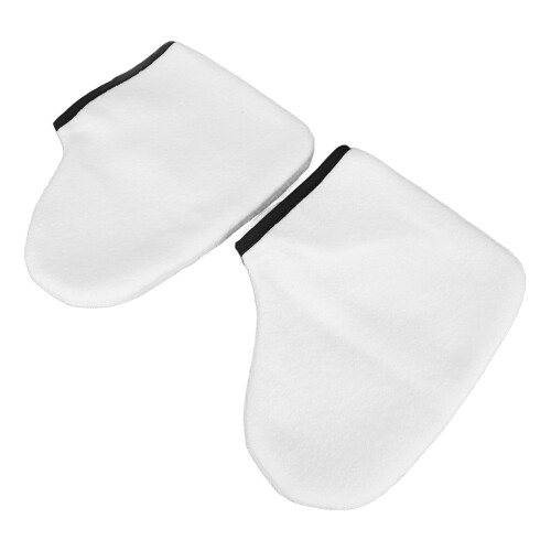 2pcs White Paraffin Wax Therapy Booties for Feet 2