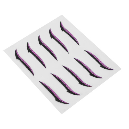 (Purple) Farbige wasserfeste Wimpern-Sticker Silber 2