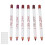 (#01) 6pcs waterproof matte pigmented lip liner pencil #02 4