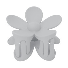 (Light Gray) Matte Light Blue Non-Slip Big Flower Hair Clip