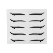 (Silver) Farbige wasserfeste Wimpern-Sticker Silber