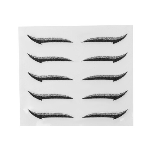 (Silver) Farbige wasserfeste Wimpern-Sticker Silber