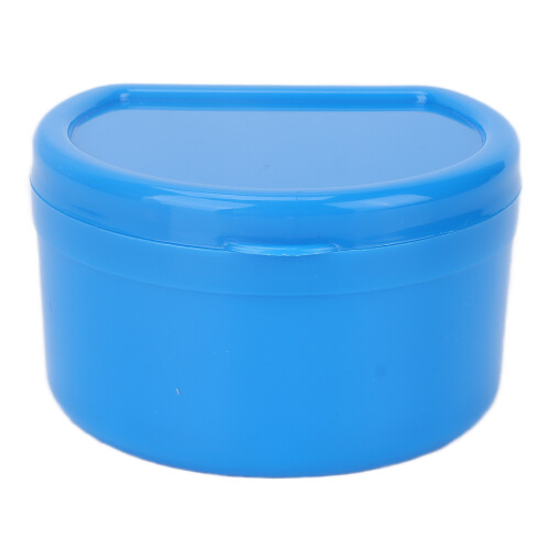(Blue) Tragbare Zahnspangen-Box mit Netz, blau