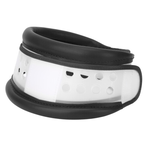 (Black M) Red L Height Adjustable Breathable Neck Support 1
