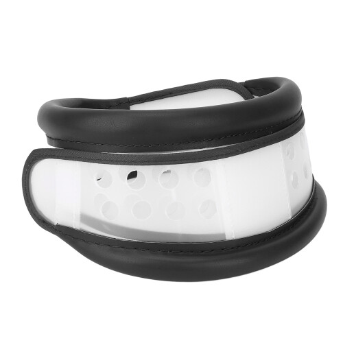 (Black M) Red L Height Adjustable Breathable Neck Support 2