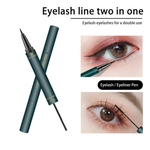 2-in-1 wasserfeste Eyeliner-Mascara, schnell trocknend 2