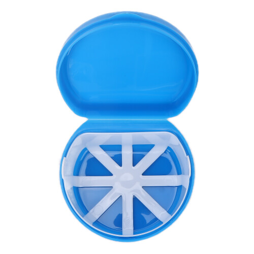 (Blue) Tragbare Zahnspangen-Box mit Netz, blau 1