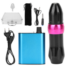 (EU Plug) Tattoo-Pen-Kit Professional mit Netzteil & Fußschalter EU