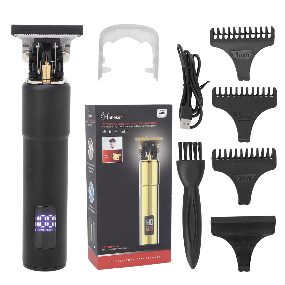 Black/Green () Cordless Rechargeable Hair Clipper Lcd Display Men Ish