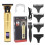 (Gold) Draadloze Oplaadbare Haarknipper LCD 1