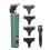 (Blackish Green) Draadloze Oplaadbare Haarknipper LCD 3