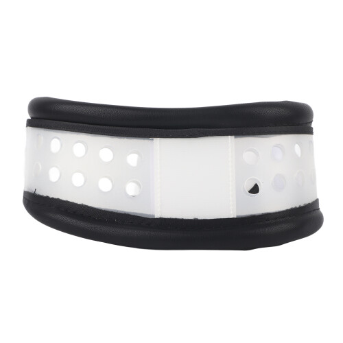 (Black L) Red L Height Adjustable Breathable Neck Support
