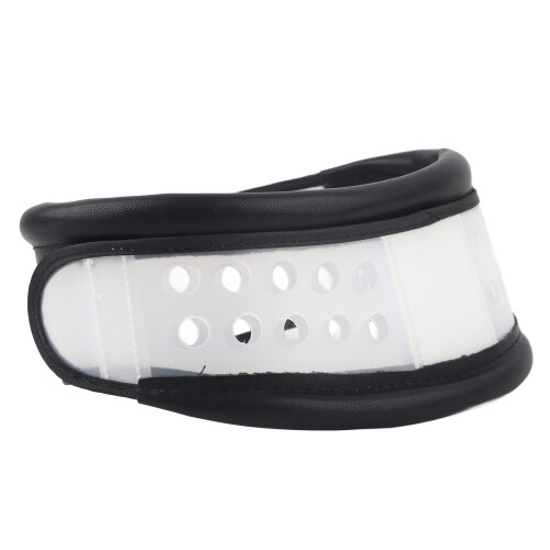 (Black L) Red L Height Adjustable Breathable Neck Support 1