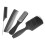 (Black Box Packed) 4pcs Hair Comb Set Wide Fine Teeth Detangling 4
