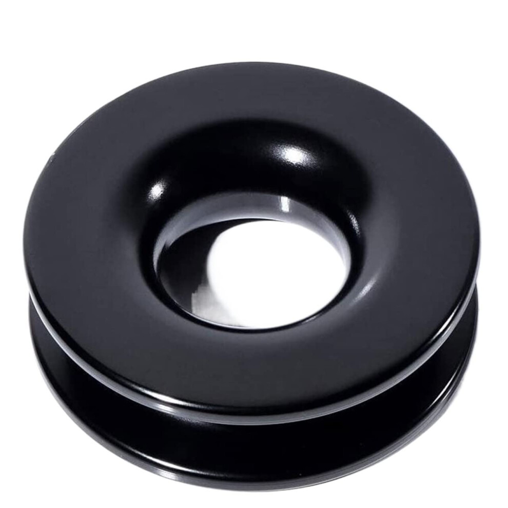 Aluminum Alloy Recovery Ring Snatch-Ring Block-Snatch Pulley For Trailer Off-Road Atv Utv Suv 41,000Lbs Winch Rope Black 9067246438029