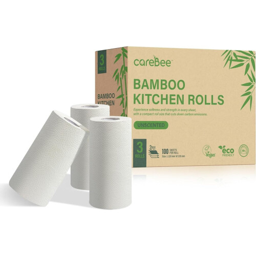 Carebee Kitchen Roll Strong Absorbent (Pack of 3)