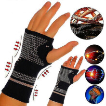 (M) Koper Polssteun Professionele Gym Polsband Sport Veiligheid Compressie Handschoen Gym Pols Guard Artritis Mouw Palm Hand Bracer