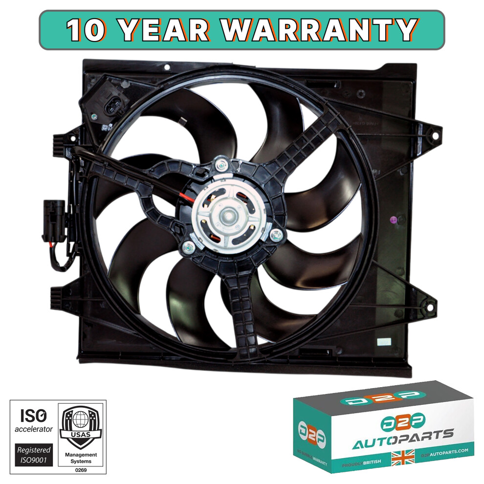 Radiator Cooling Engine Fan For Fiat 500 1.0, 1.2, 1.4 (2007 Onwards) 5060414641799