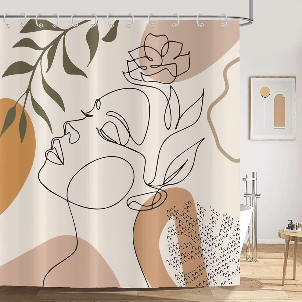 Kikidex (As Show, One Size) Shower Curtain 180X200cm Bohemian Waterproof Shower Curtain