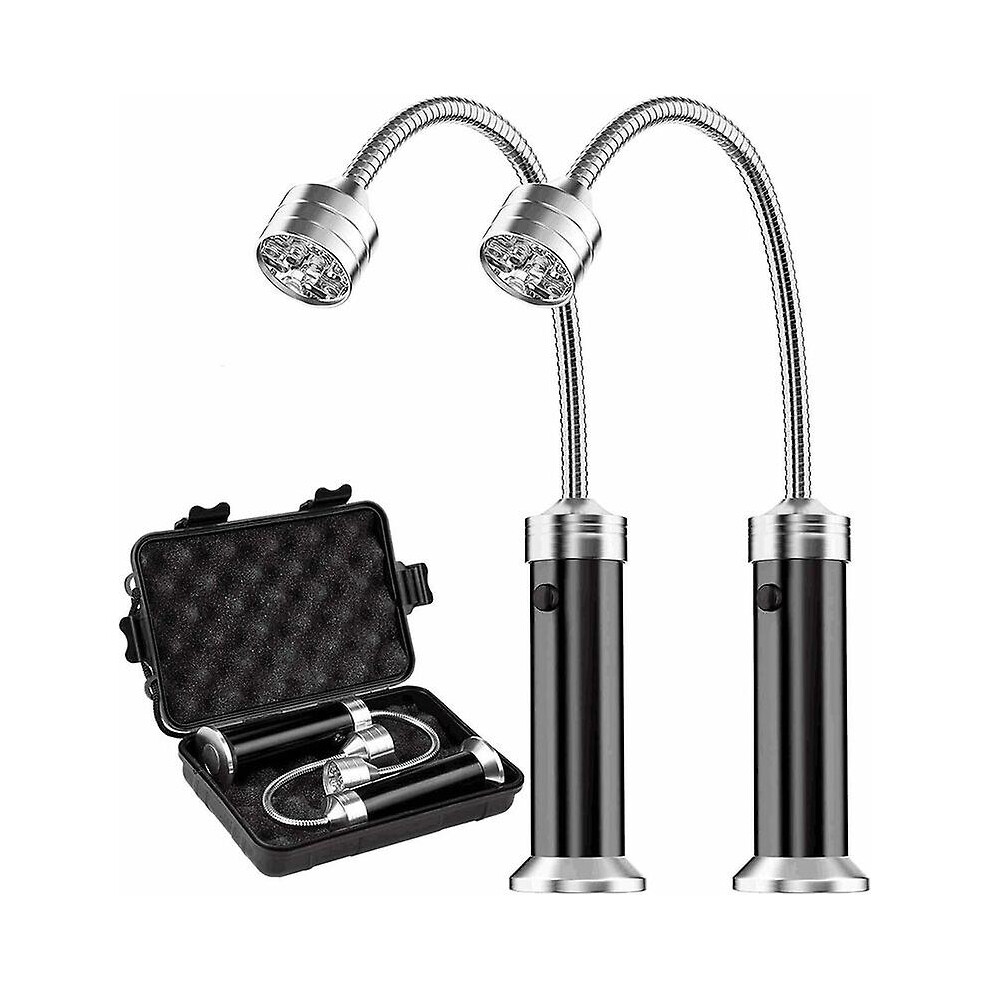 Kikidex (As Show, One Size) Bbq Grill Led With Magnetic Base 360 Degree Rotation Flexible Adjustment Outdoor Bbq Camping Party Set Of 2 Light