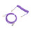 Cable de teclado USB-C a USB-A enrollado en nylon morado 1