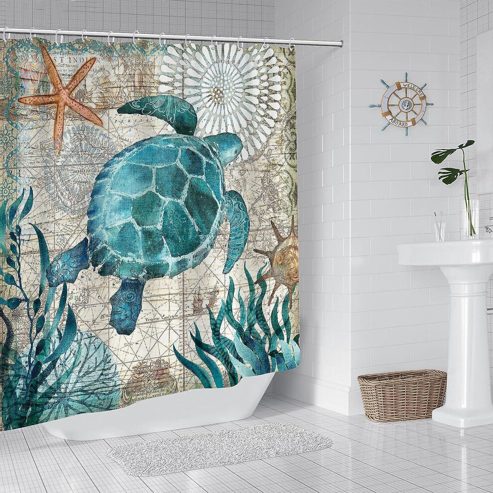 Kikidex (As Show, One Size) Bathroom Free Mildewproof Waterproof Shower Curtain